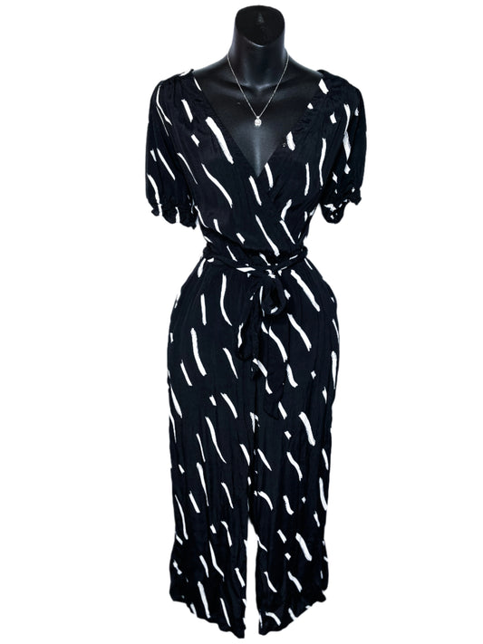 Black Dash Jumpsuit, S
