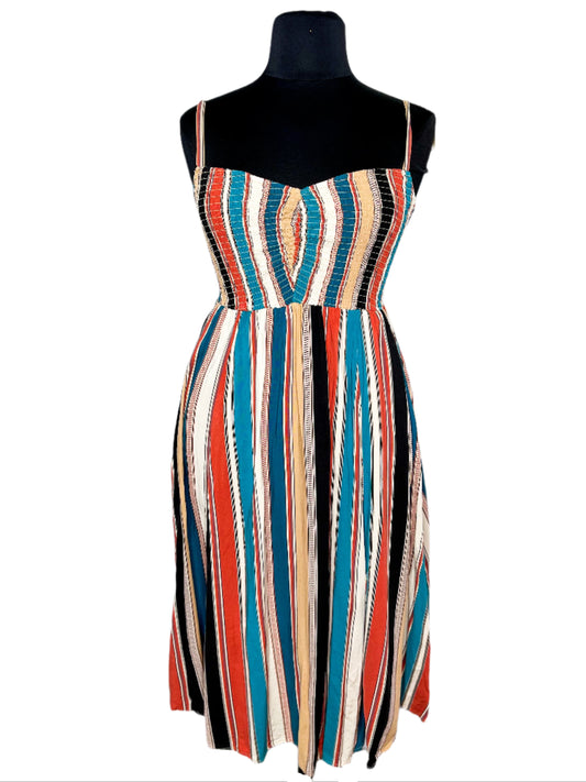Torrid Striped Abstract Dress, 12-16W