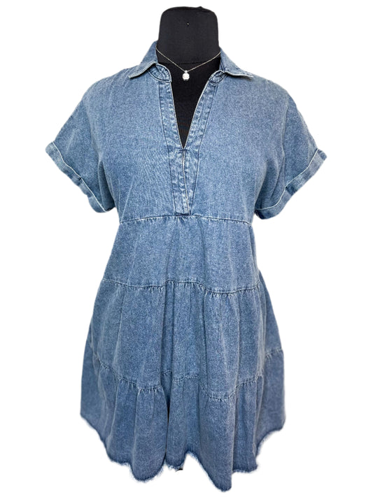 New Denim Babydoll Dress