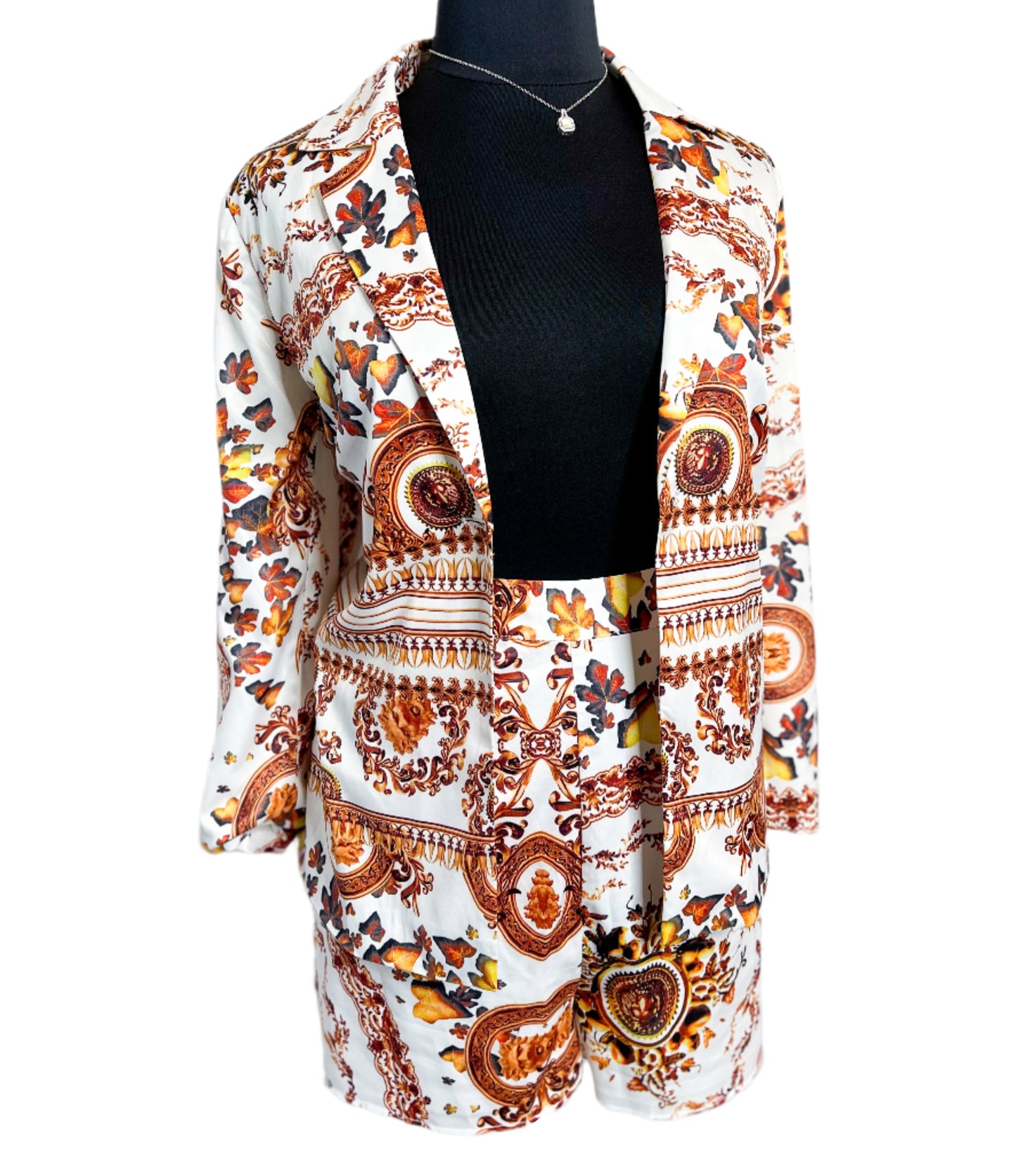 Two piece Blazer shorts set, 1X