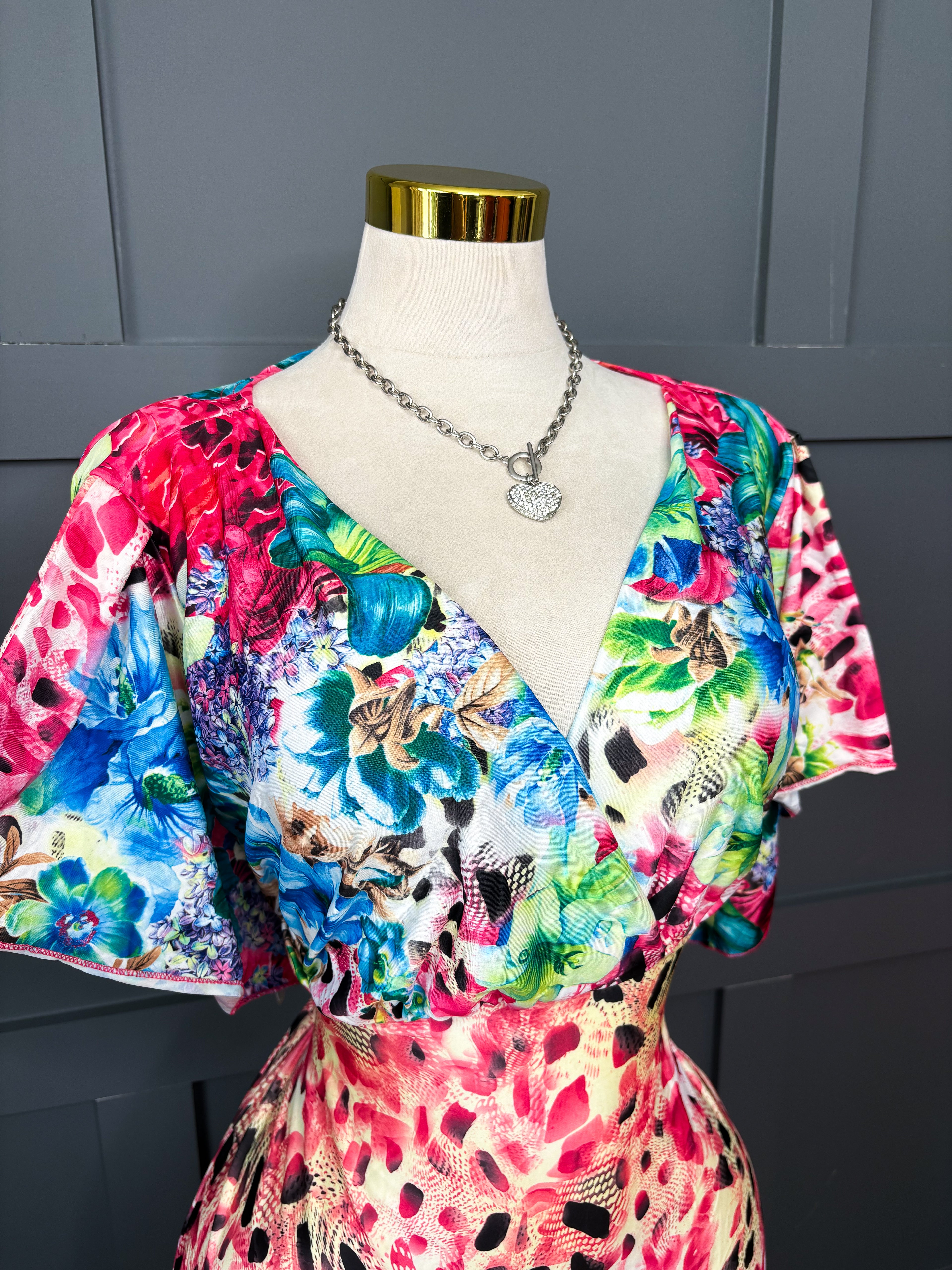 Alice Tropical Dress, 1X