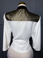 City Chic Metallic Blazer, 18/20