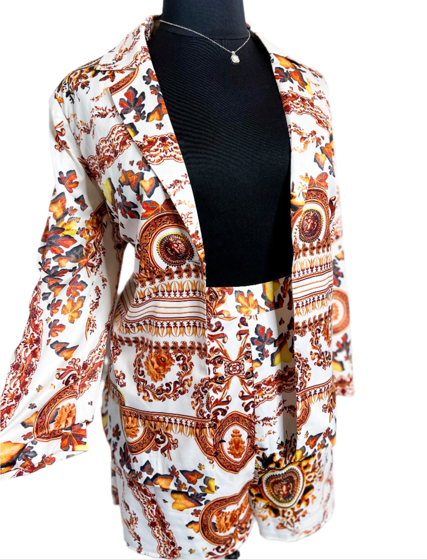 Two piece Blazer shorts set, 1X