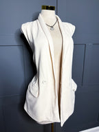 Cream Vest Blazer, L/XL