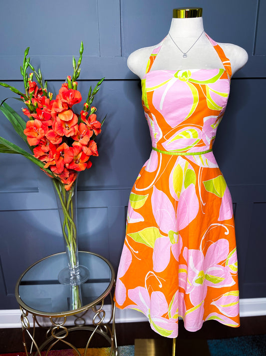 Vintage Floral Midi Dress, 14