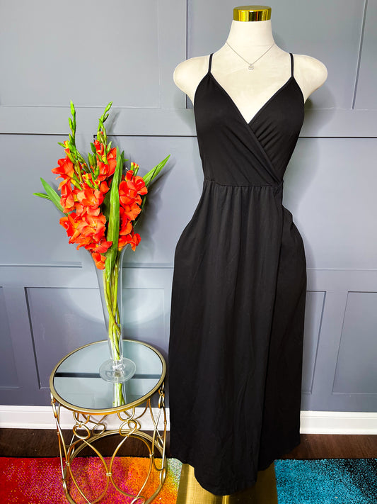 New Black Luxe Dress, M/L