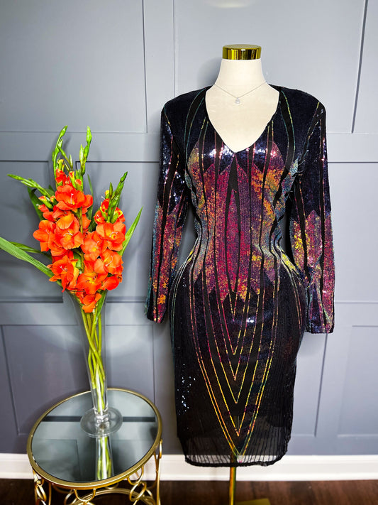 Sequin Bodycon Dress, 16W/18W