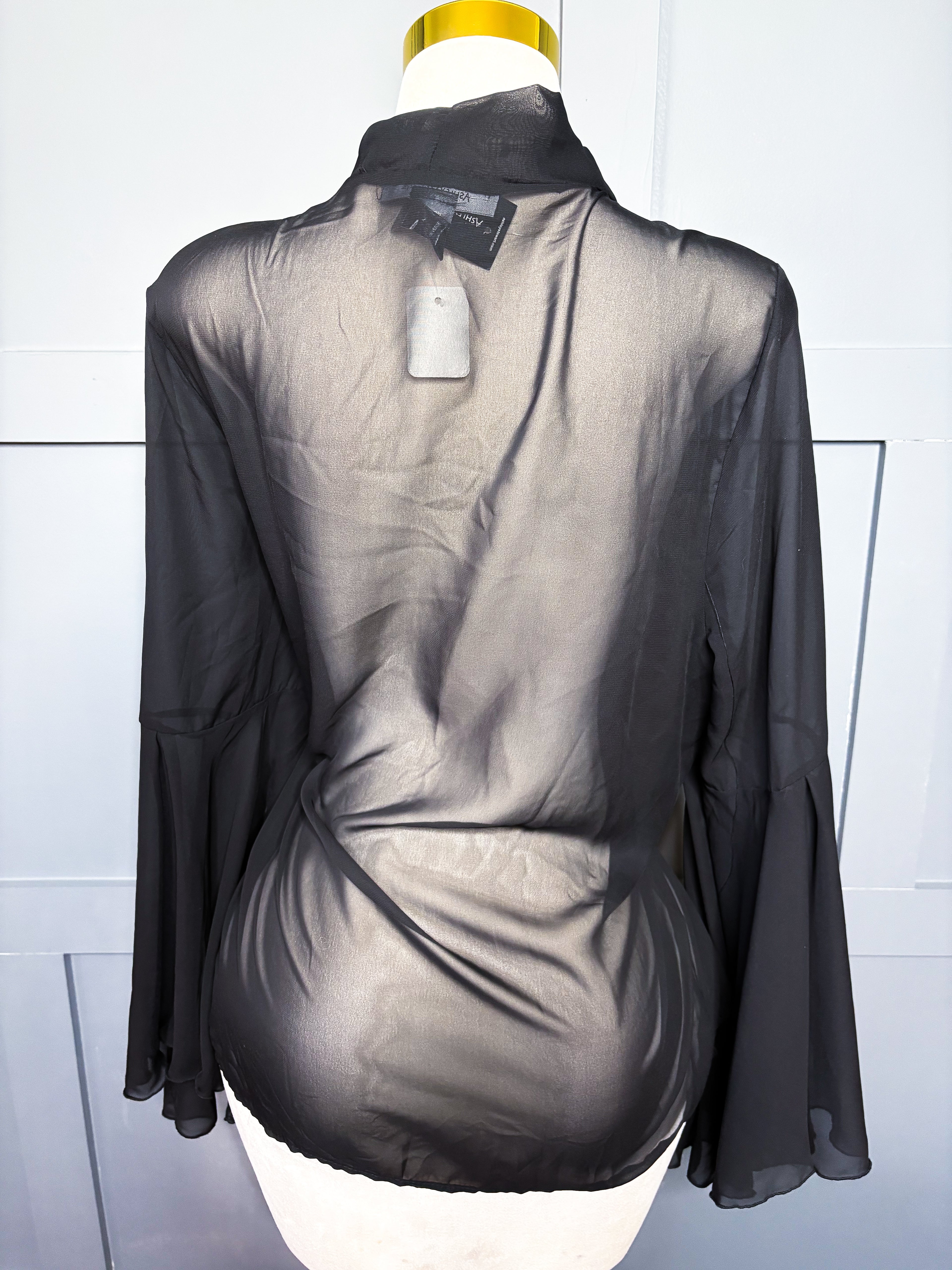 New Mesh Bow Blouse, 18/20