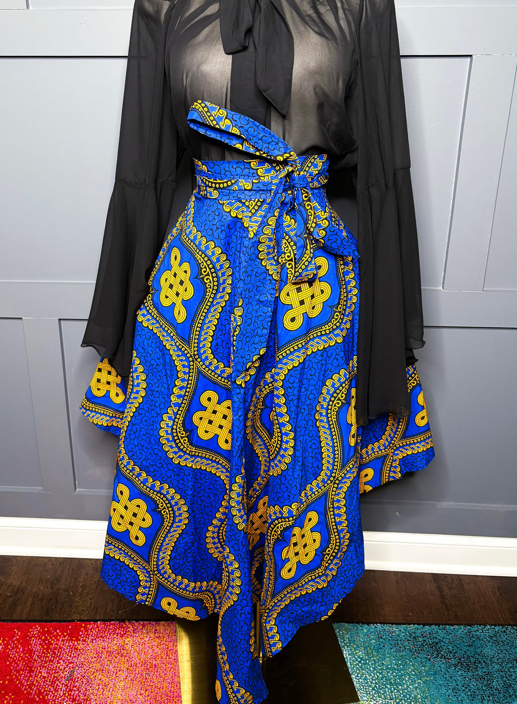 African Print Skirt, XXL