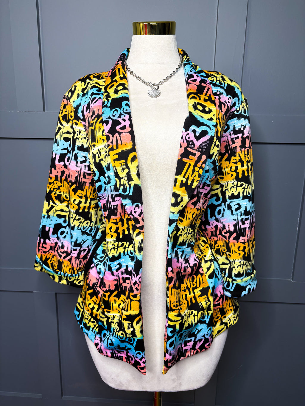 PopArt Graffiti Blazer, 2X/3X