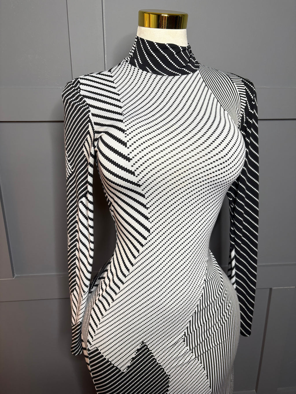 Boutique Abstract Maxi Dress, L