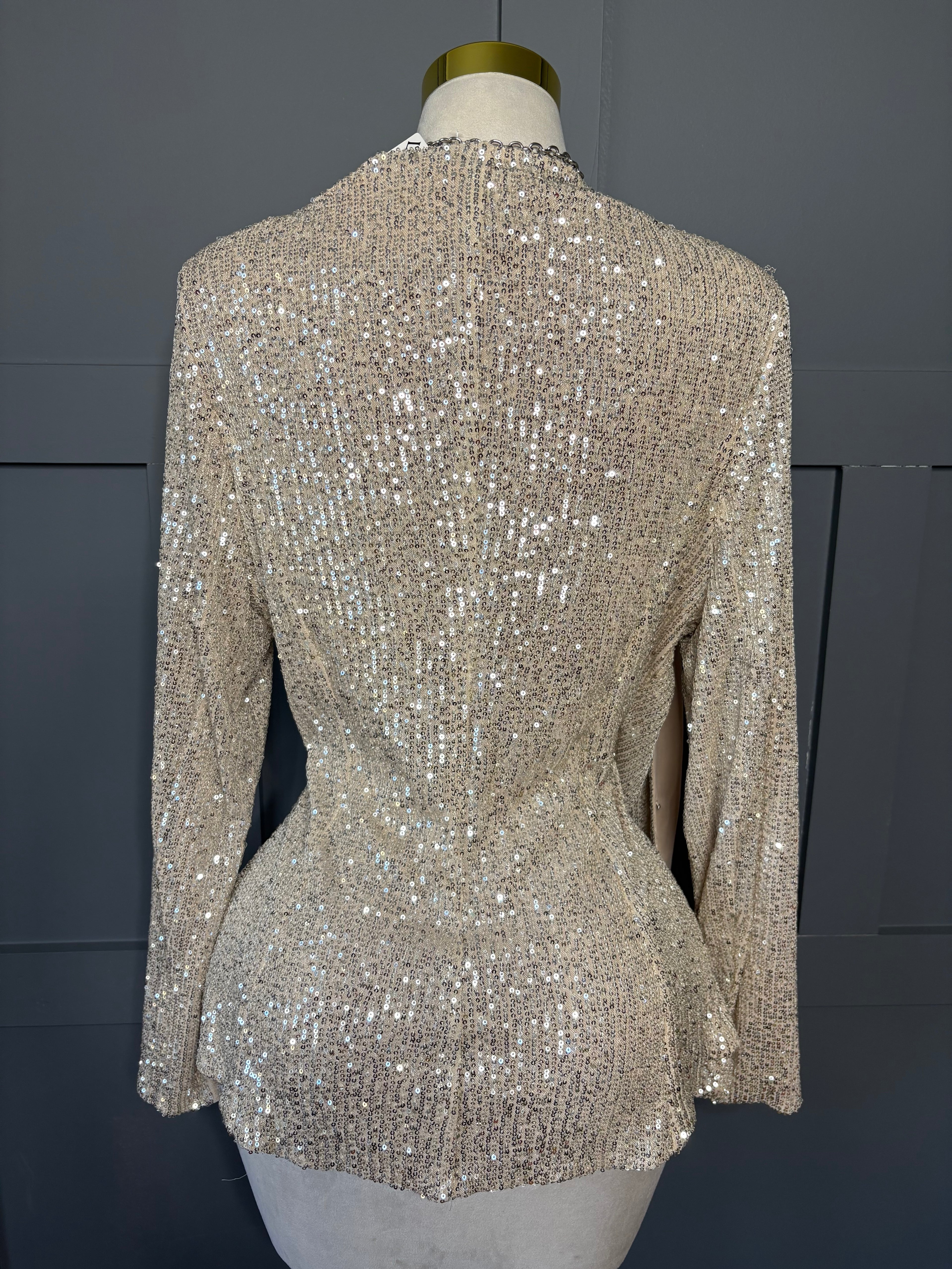 New Sequin Two Piece Short Set, 2X