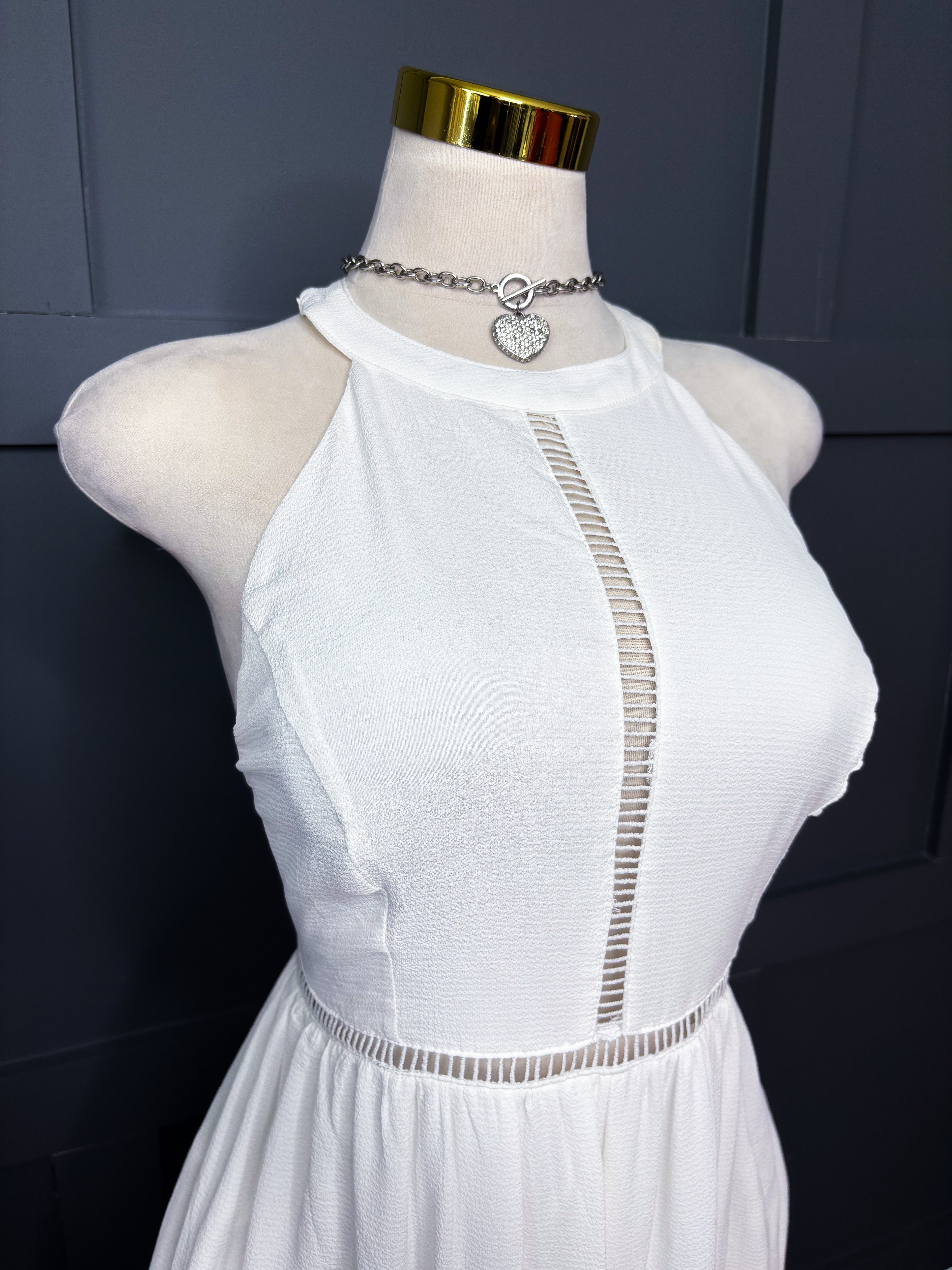 New Halter Neck Maxi Dress, L