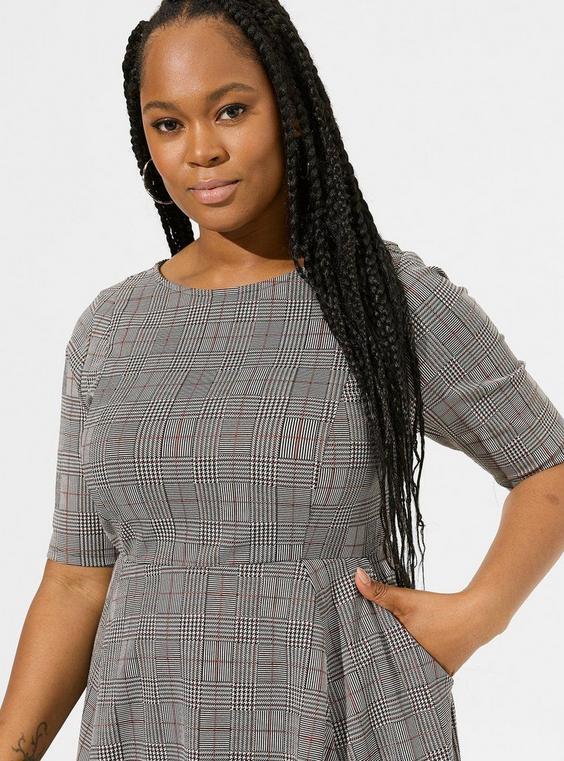 New Torrid Double-knit Jacquard Skater Dress, 2X