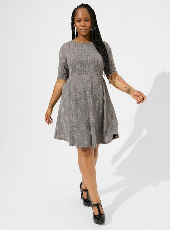 New Torrid Double-knit Jacquard Skater Dress, 2X