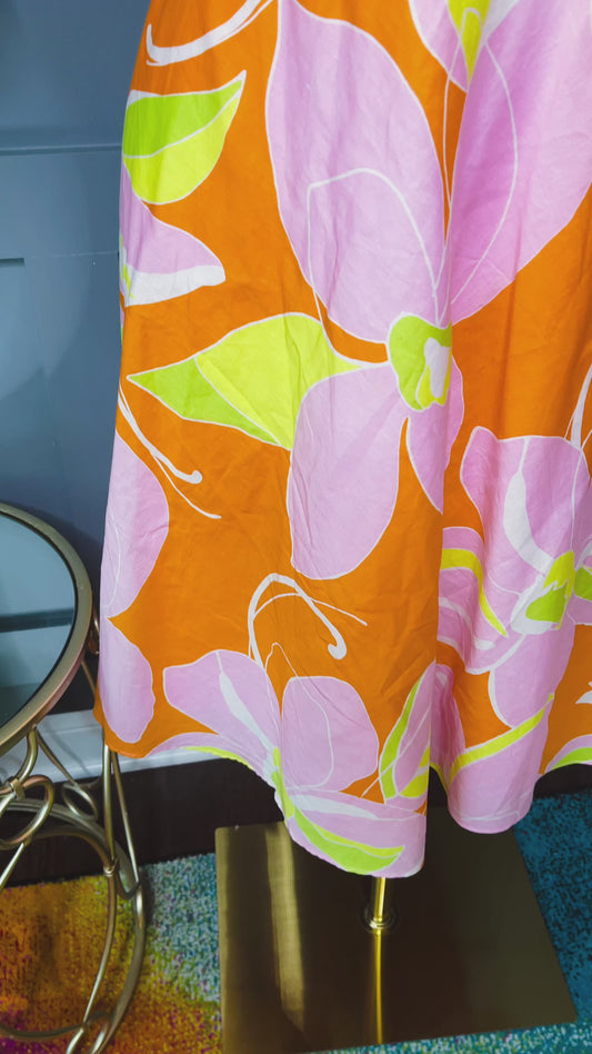 Vintage Floral Midi Dress, 14